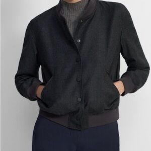 Theory Wool Varsity Bomber Jacket